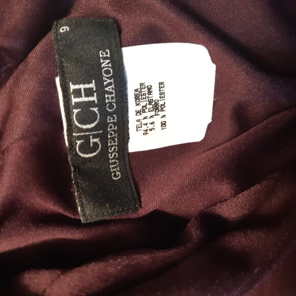 Beautiful Purple Sleeveless lined Dress with accented neck Size 9 - Picture 5 of 7